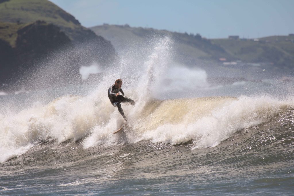 Chris Bond surfing coffee bay